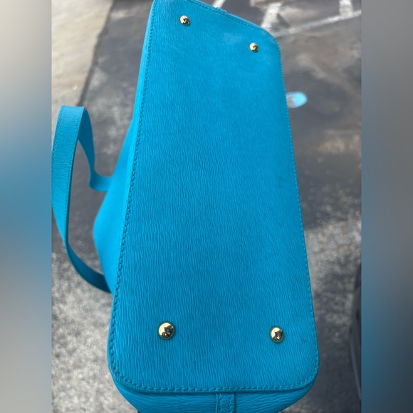 Lauren Ralph Lauren Teal Tote Bag - Picture 6 of 7